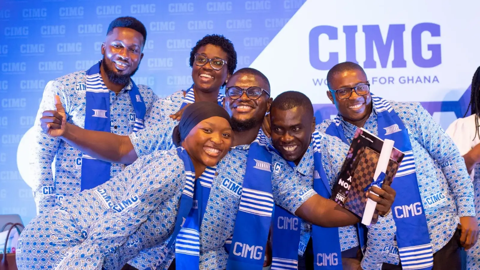 CIMG members celebrating at an institute event